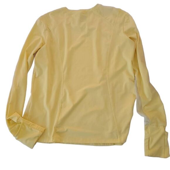 Lucky in Love Womens Yellow Long Sleeve Sun Protection Athletic Shirt Large - Picture 2 of 12
